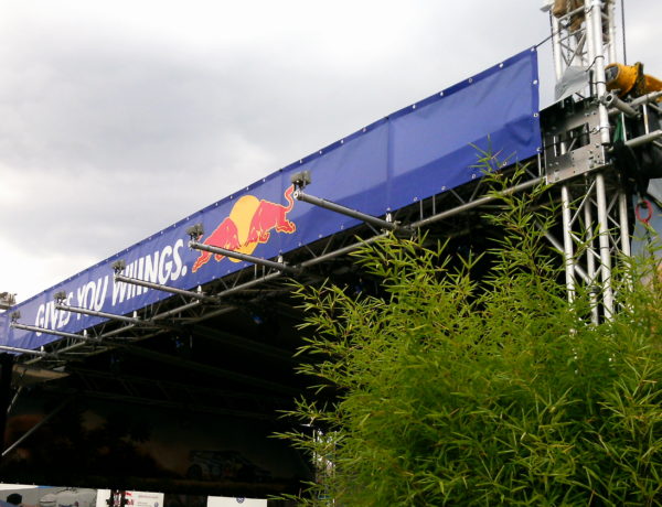 pultdach tower bühne red bull trier adac