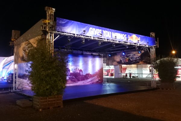 pultdach tower bühne red bull trier adac - MP Music Vermietung